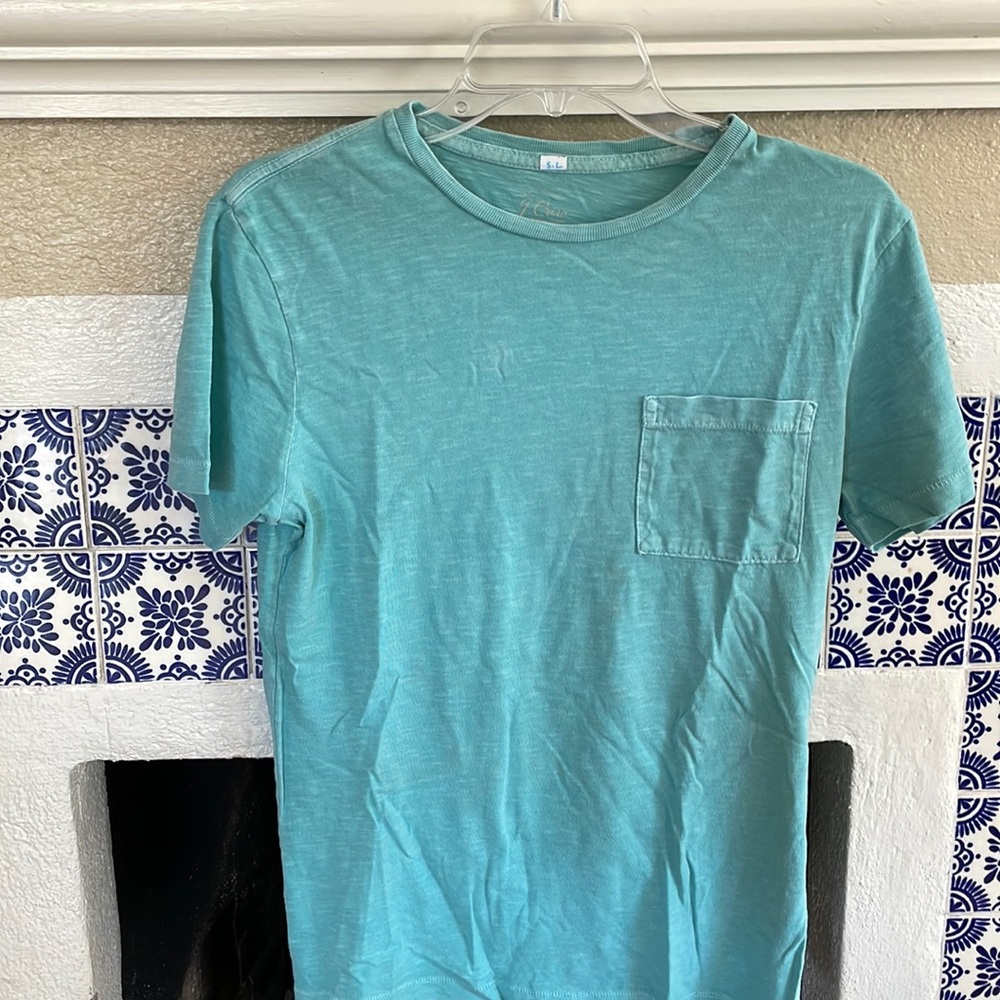J. Crew Mens Small Teal T-Shirt